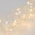 Guirlande lumineuse argentée 37m 500 MicroLED gouttes blanc chaud 8 jeux de lumière mémoire fil métal IP44
