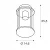 Suspension lanterne rétro aluminium verre anthracite IP44 extérieur E27