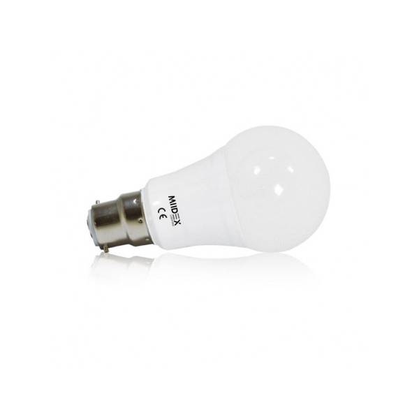 Lampe A60 LED en verre opale (6W; B22; 6500K)