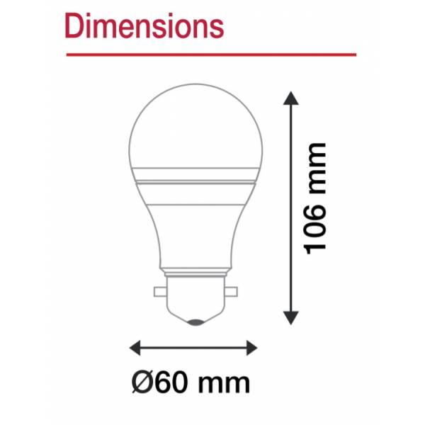 ampoule en polycarbonate 2700K filament led blanc chaud 240 Lm