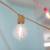 Guirlande guinguette extérieure champêtre 5M prolongeable ALLEGRA 10 LED E27 blanc chaud câble jute