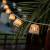 Guirlande lumineuse extérieure bambou rotin 5M prolongeable AURORA 10 LED E14 blanc chaud câble jute extérieur