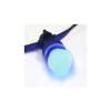 Ampoule LED Guinguette bleu E27 1W G45 plastique professionnelle