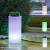Cache pot lumineux exterieur rechargeable cylindre blanc PALMA 70 sans fil LED RGBW 9 litres IP65