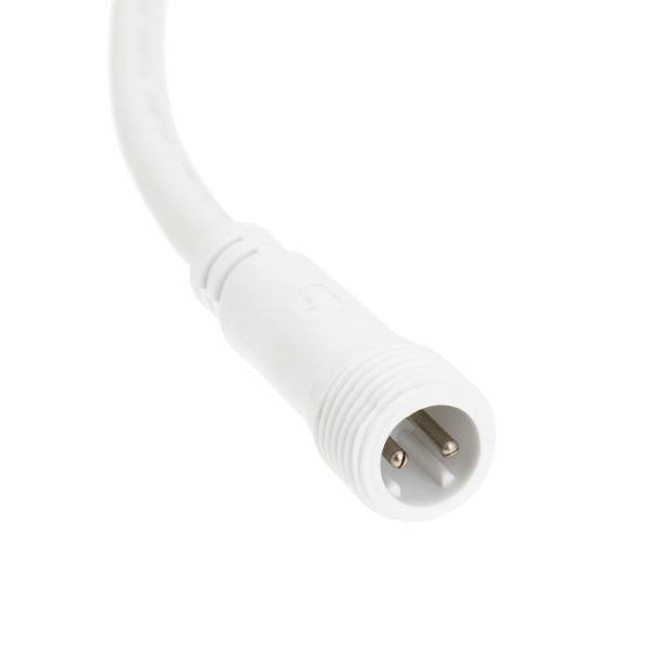 Guirlande Guinguette câble blanc 5M 16 douilles E27 connectable 230V LUXA Lotti professionnelle