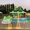 Location Palmier lumineux 120CM déco jardin piscine plage Lampe néon LED extérieur