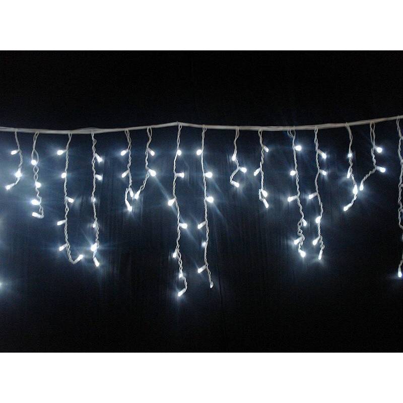 200 LED Guirlande de noel à lumières LED blanches en stalactite Décoration