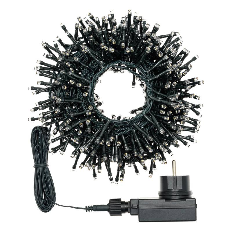 Guirlande Lumineuse Pro Connect 5m 50 LED Multicolore Câble Noir Racco –