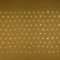 Rideau lumineux grande largeur 10M 1000 LED blanc chaud 8 modes 31V