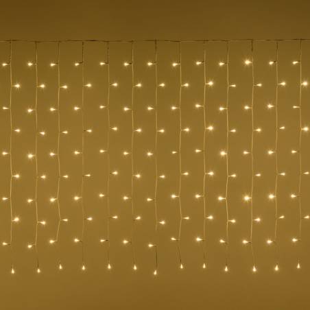 Rideau lumineux extérieur à LED avec 8 fonctions 10 m blanc chaud VidaXL  328908 - Habitium®