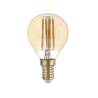 Ampoule filament vintage E14 G45 4W LED blanc très chaud 2500K verre ambré 