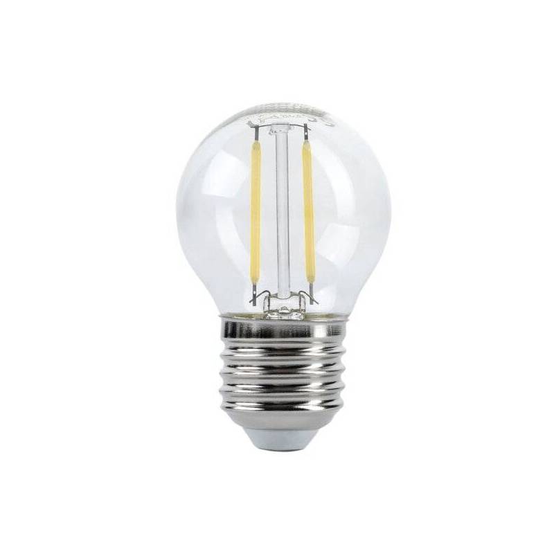 Ampoule LED G45 mm 4W E27 2700k filament blanc chaud professionnelle 