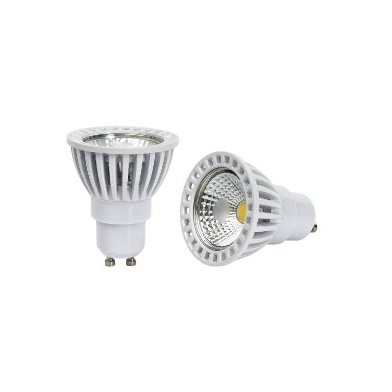 Ampoule LED GU10 6W 50 degrés blanche COB 2700k dimmable blanc chaud