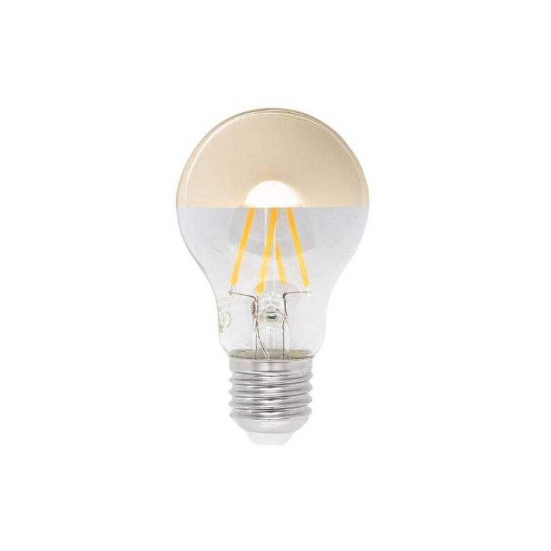 Ampoule LED A60 7W 2700k E27 argent ambrée vintage blanc chaud