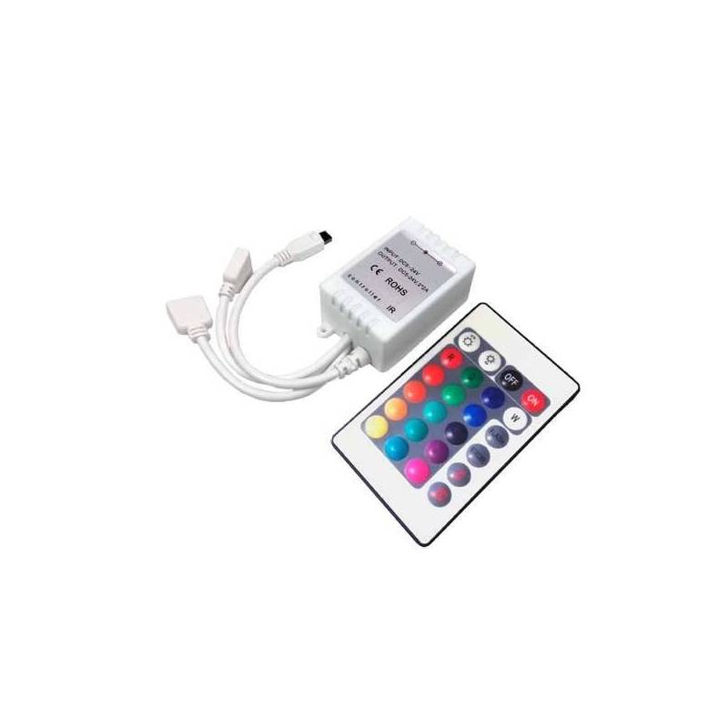 Boîtier de contrôle LED manuel 6 boutons RGB