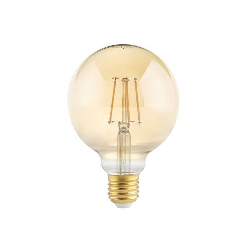 Ampoule LED G95 mm 4W 2200k E27 ambrée vintage professionnelle 