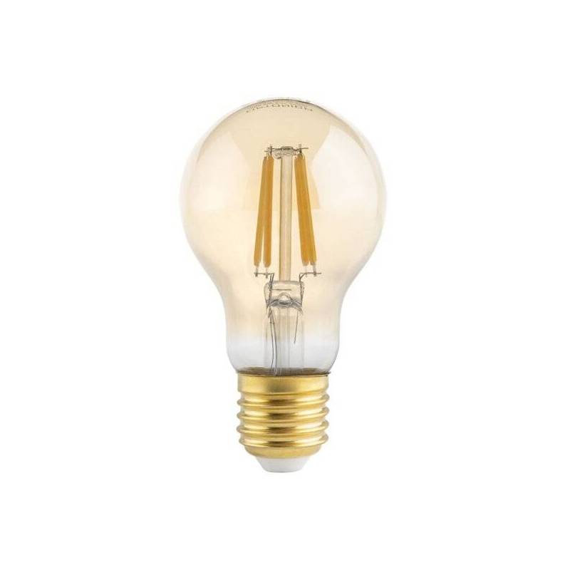 Ampoule vintage A60 8W filament LED ambrée E27 