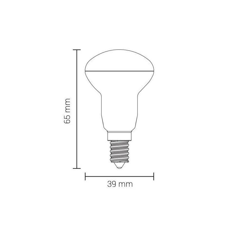 Ampoule LED E14 r39 4W 300lm 2700k blanc chaud professionnelle