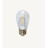 Ampoules pour guirlande solaire Chromex E27 LED blanc chaud filament 3V plastique incassable