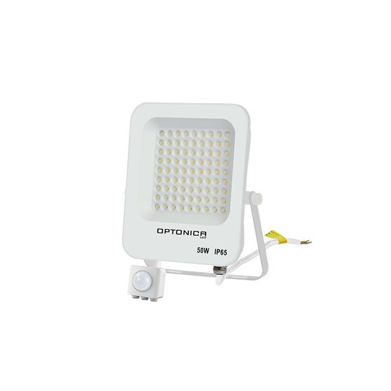 Projecteur LED 50W détecteur de mouvement extérieur IP65 4500k  professionnel blanc