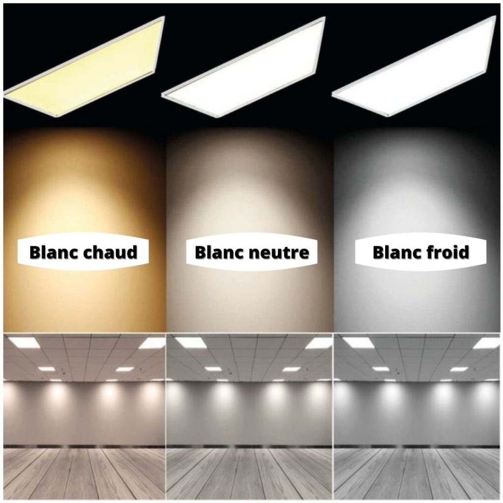 couleur dalle led plafond