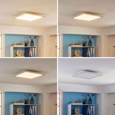 Les différentes couleurs de lumière possibles pour les dalles LED de plafond