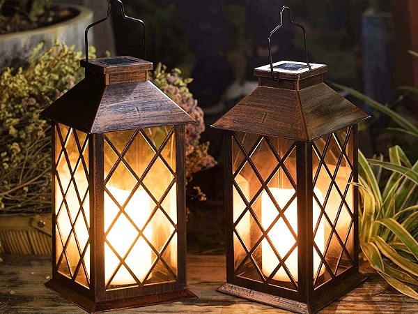 Lampe Solaire Decorative pour le Jardin Lanterne Solaire Exterieur  suspendue