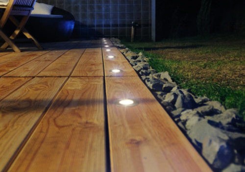 Spot pour terrasse en bois