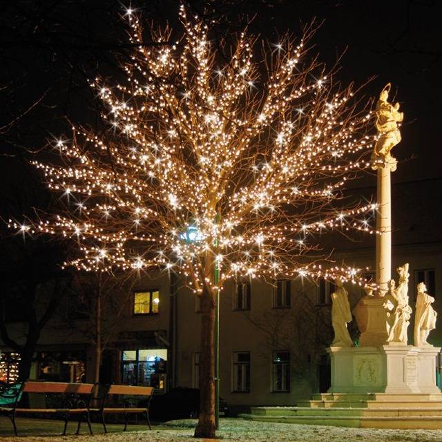 Guirlande de Noël étanche à la pluie pour arbre extérieur