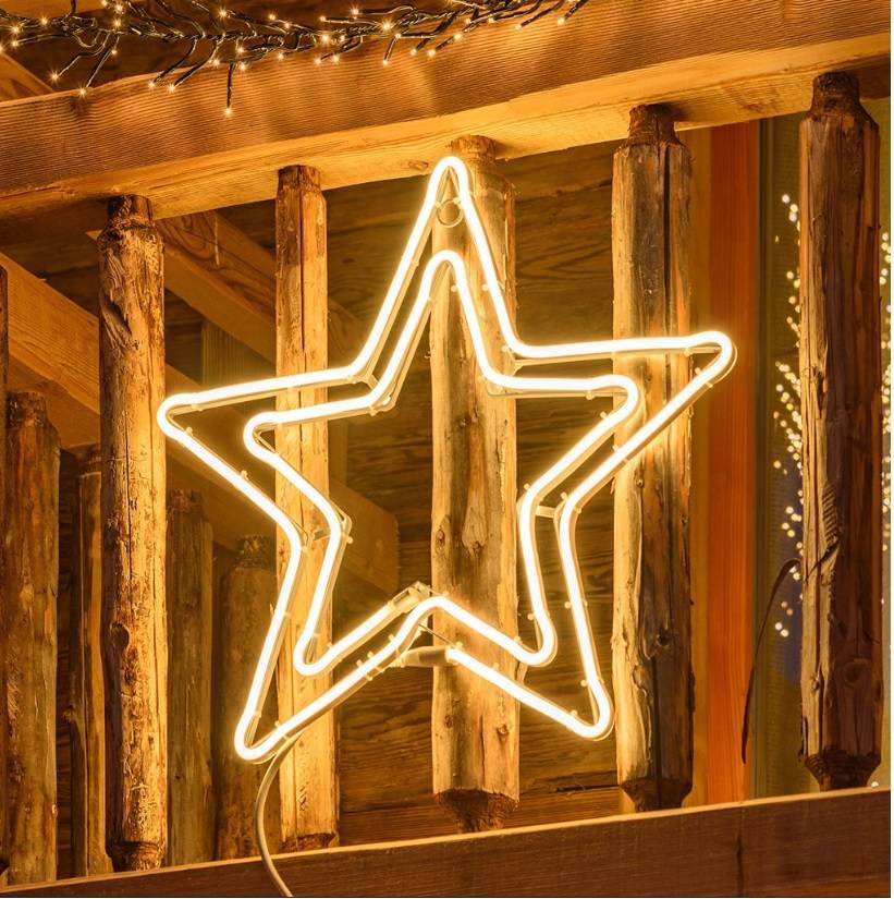 Étoile lumineuse led de Noël 60 CM 180 LED-Deco Lumineuse