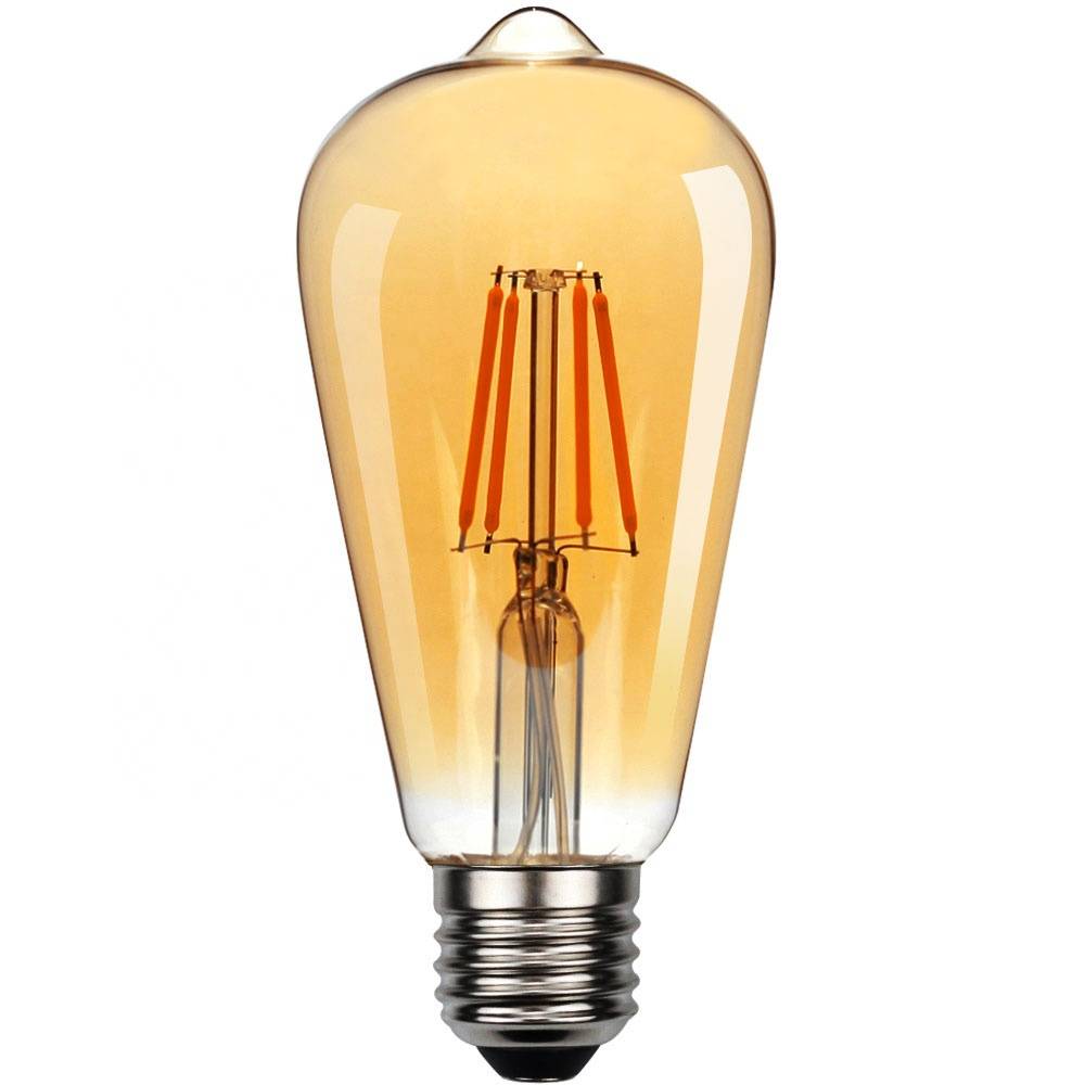 ASANMU Ampoule LED Edison, E27 Vintage Lampe Décorative Rétro Antique ST64  4W LED Filament Blanc Chaud pour Restaurant Café Bar Ampoules à  Incandescence (3 Pièces) : : Luminaires et Éclairage