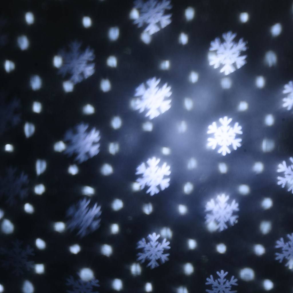 Projecteur flocon de neige pour décoration lumineuse au sol ou sur façade