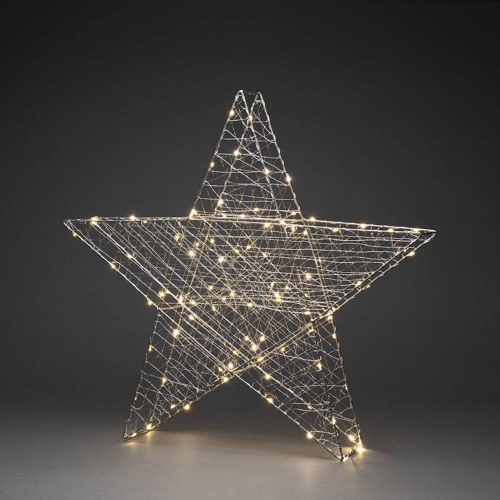 Décoration lumineuse en forme d'étoile avec micro leds.