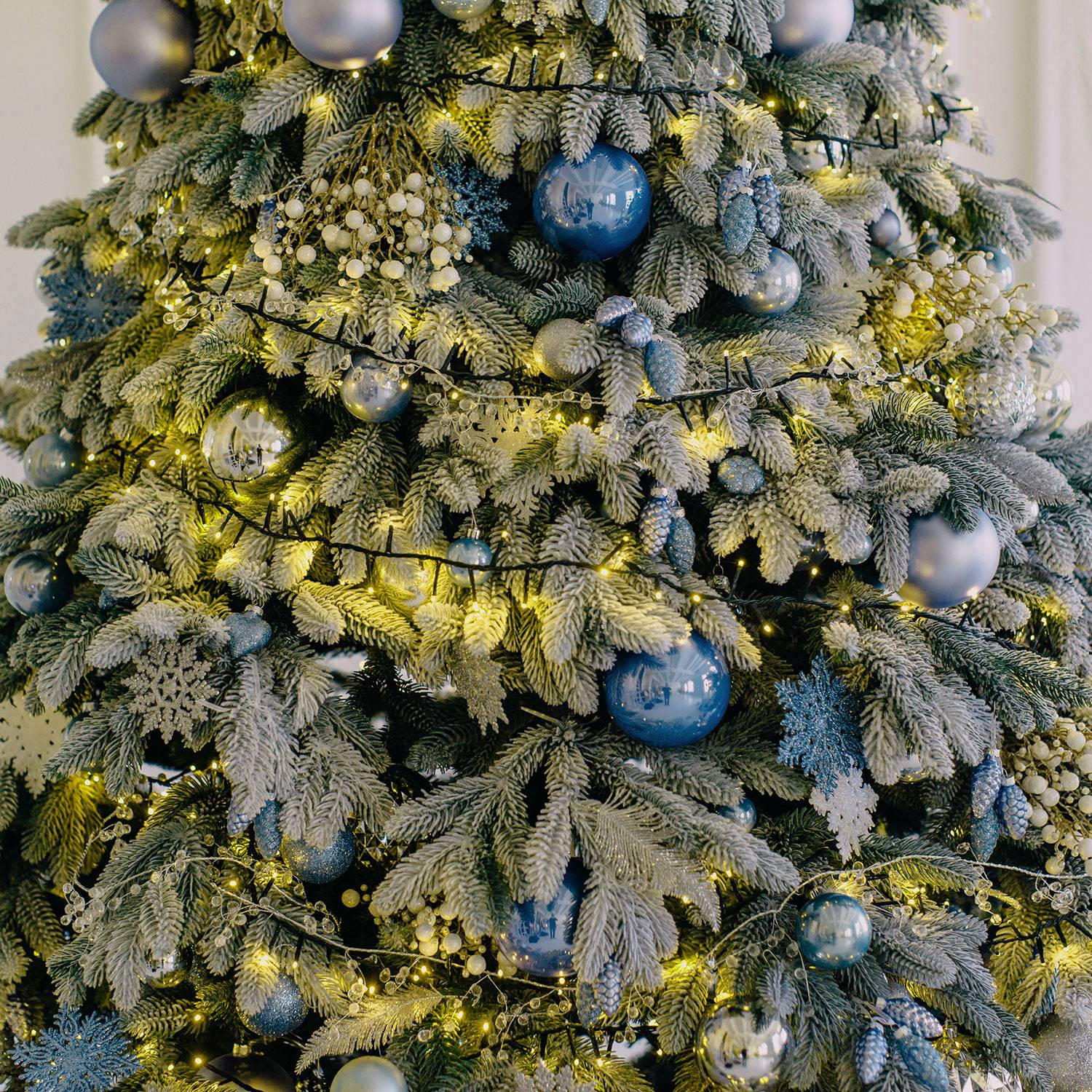 Guirlande électrique Noël blanc chaud- Rideau lumineux led 300 x 70 cm