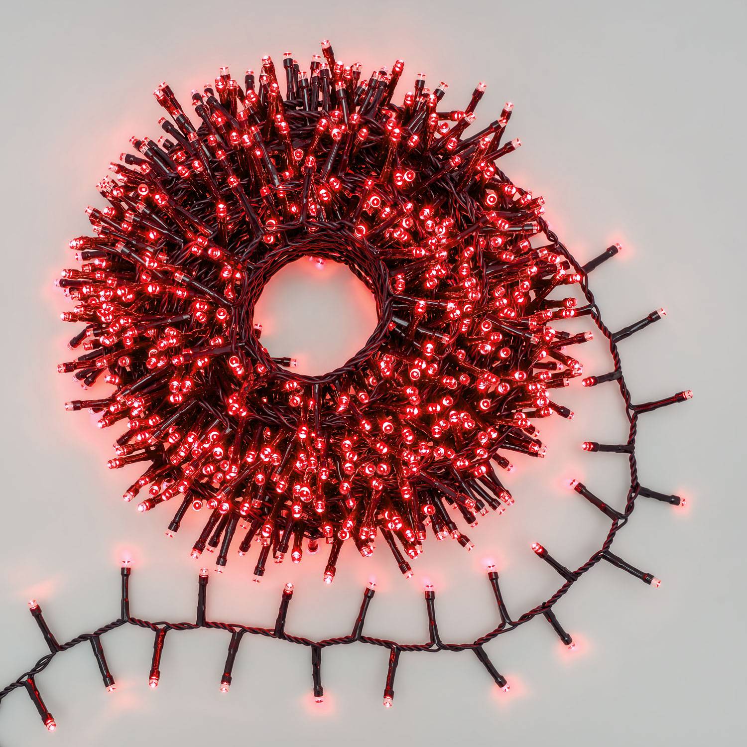 Guirlande flash stroboscopique Noël rouge lumineuse 480 LED