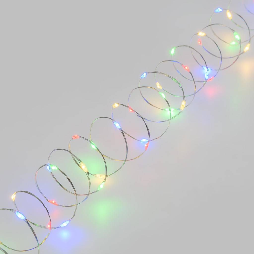 Guirlande lumineuse 240 LED multicolore fixe et clignotant L.23,9m