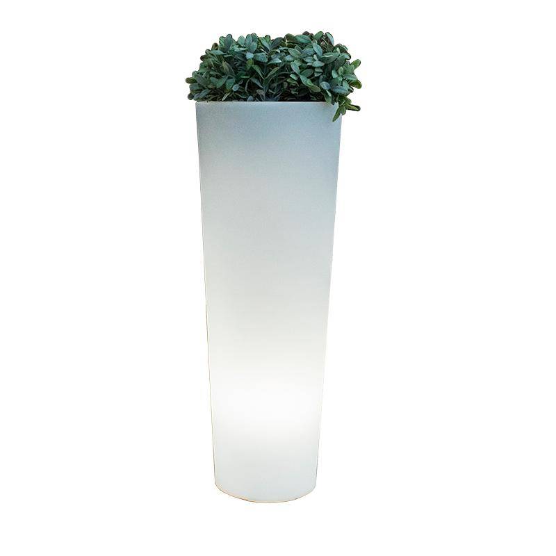 Vase lumineux pour extérieur ou intérieur Design cylindrique moderne