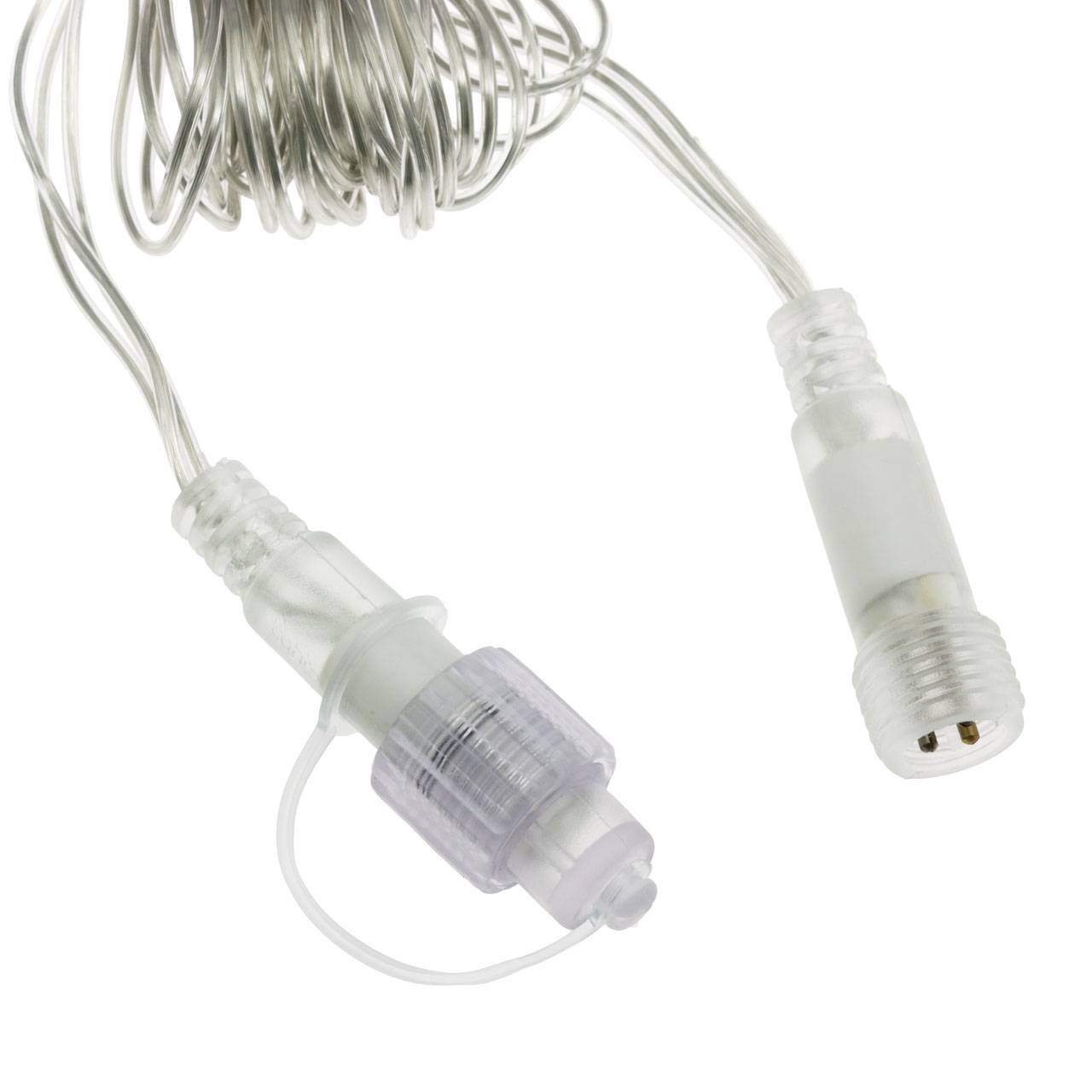 Câble de rallonge blanc 5M pour guirlande guinguette IP44 Lotti 230V