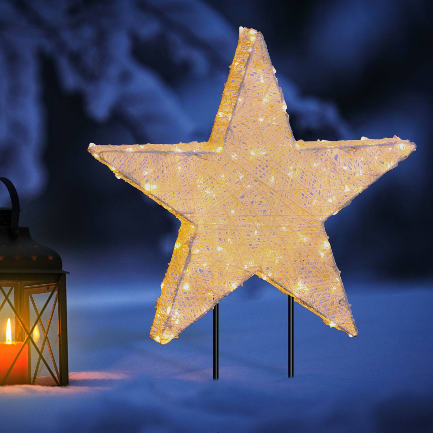 Grande étoile lumineuse extérieure déco Noël-Deco Lumineuse